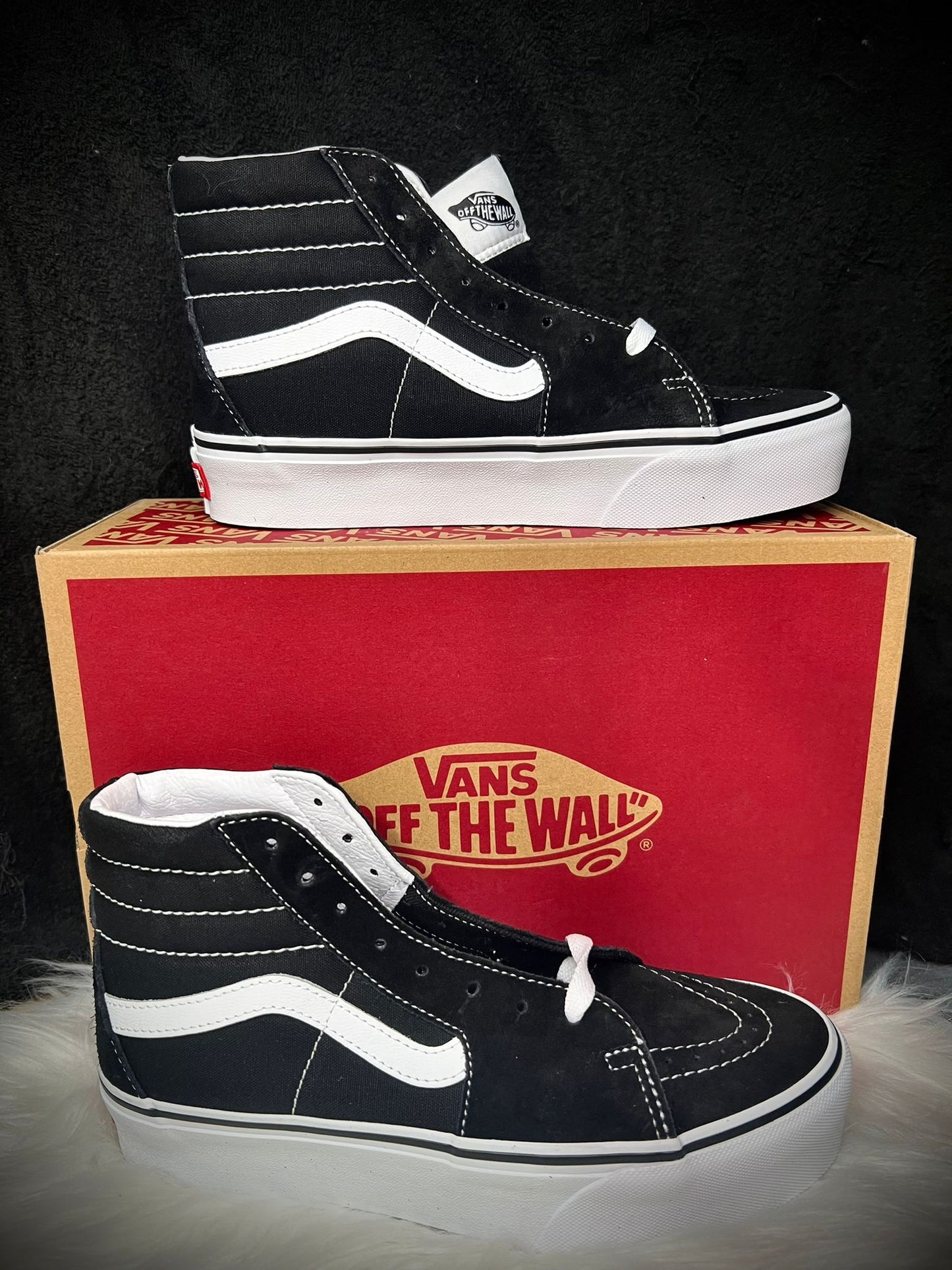 VANS SK8-Hi Platform 2 - Black/True White - Talla 39