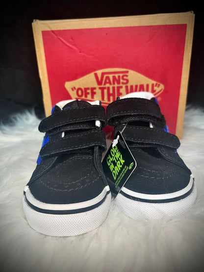 VANS KIDS SK8-Mid Reissue V - Glow Slime Black/Blue - Talla 21