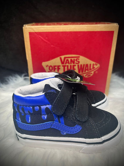 VANS KIDS SK8-Mid Reissue V - Glow Slime Black/Blue - Talla 21