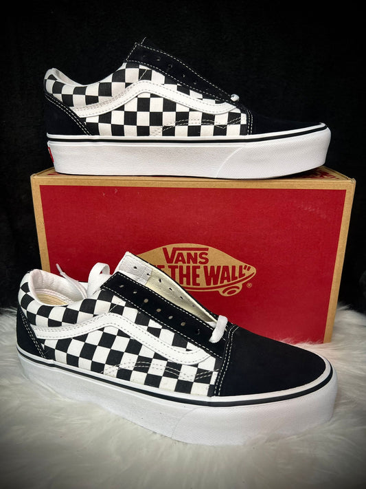 VANS Old Skool Platform - Checkerboard - Talla 41