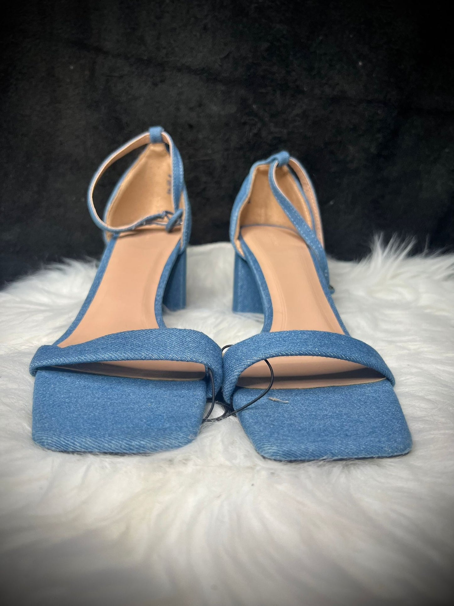 Lefties - Sandalias tacon - Tela vaquera -  TALLA: 39